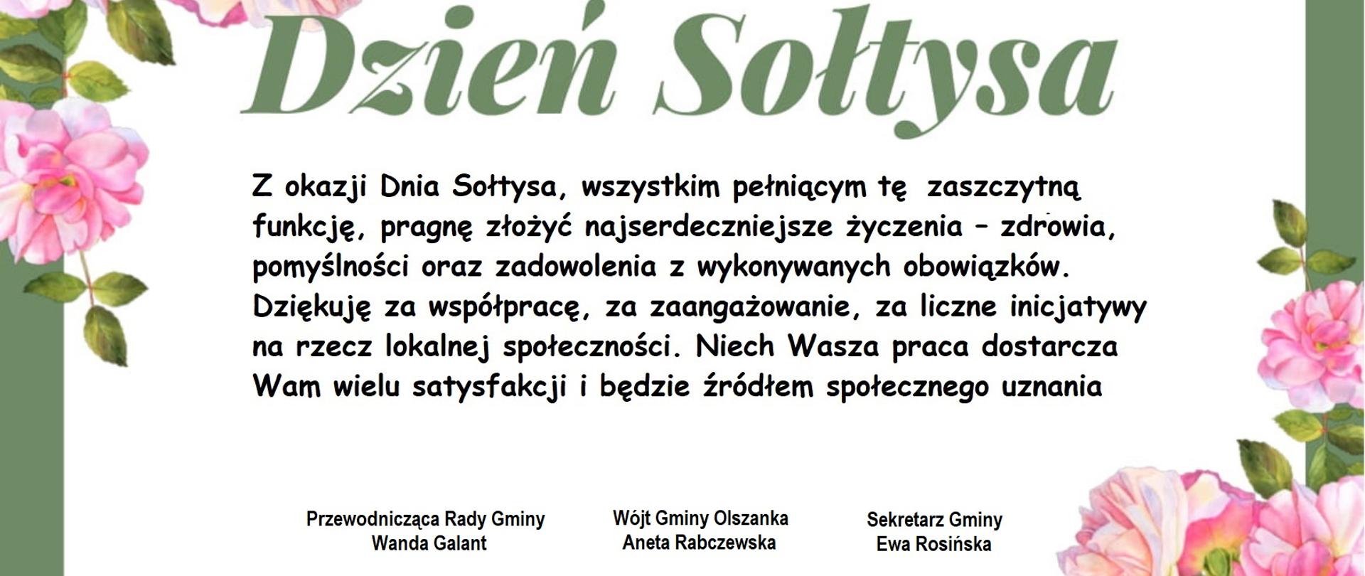 Życzenia Dzień Sołtysa