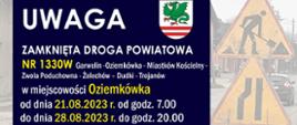 Zamknięta droga nr 1330W