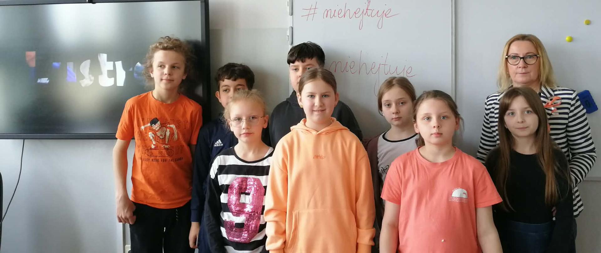 Uczniowie naszej szkoły dołączają do akcji #niehejtuj