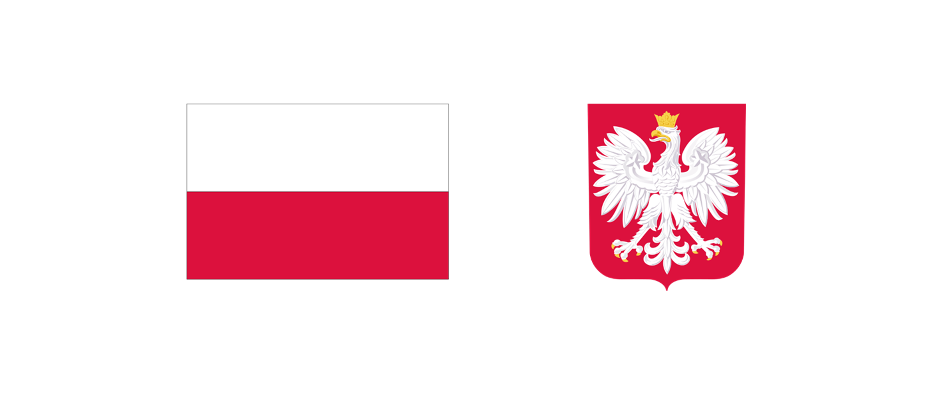Flaga i godło Polski