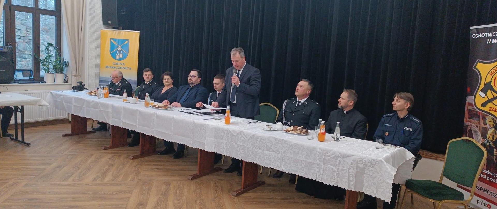 Walne Zebranie Sprawozdawczo-Wyborcze OSP Moszczenica. Wystąpienie Wójta Gminy Jerzego Wałęgi