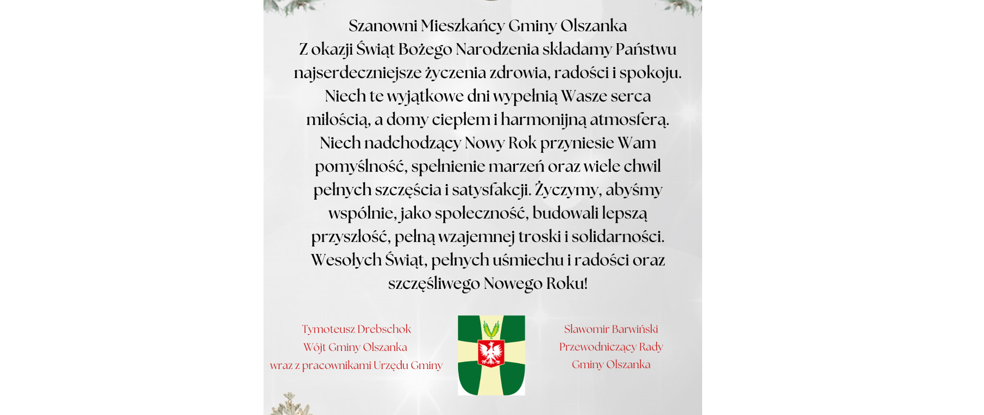Życzenia Świąteczne