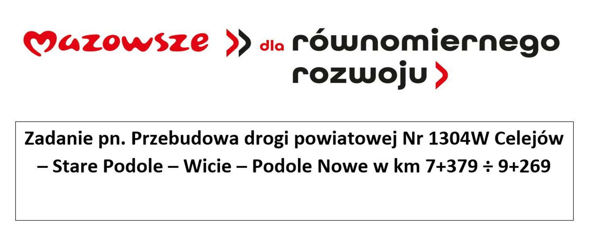 Przebudowa drogi 1304W 