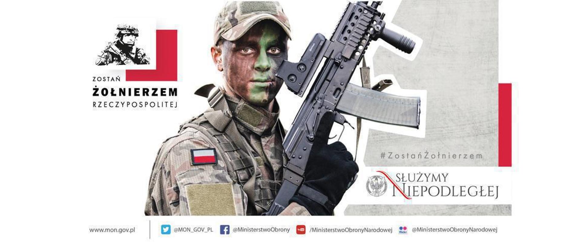 Plakat kampanii zostań żołnierzem