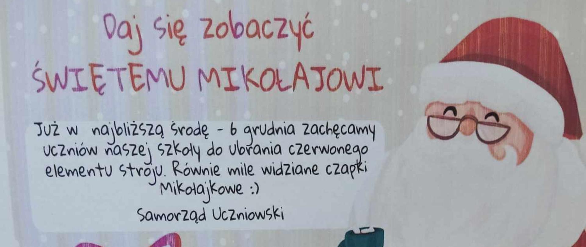 Mikołajki szkolne i klasowe