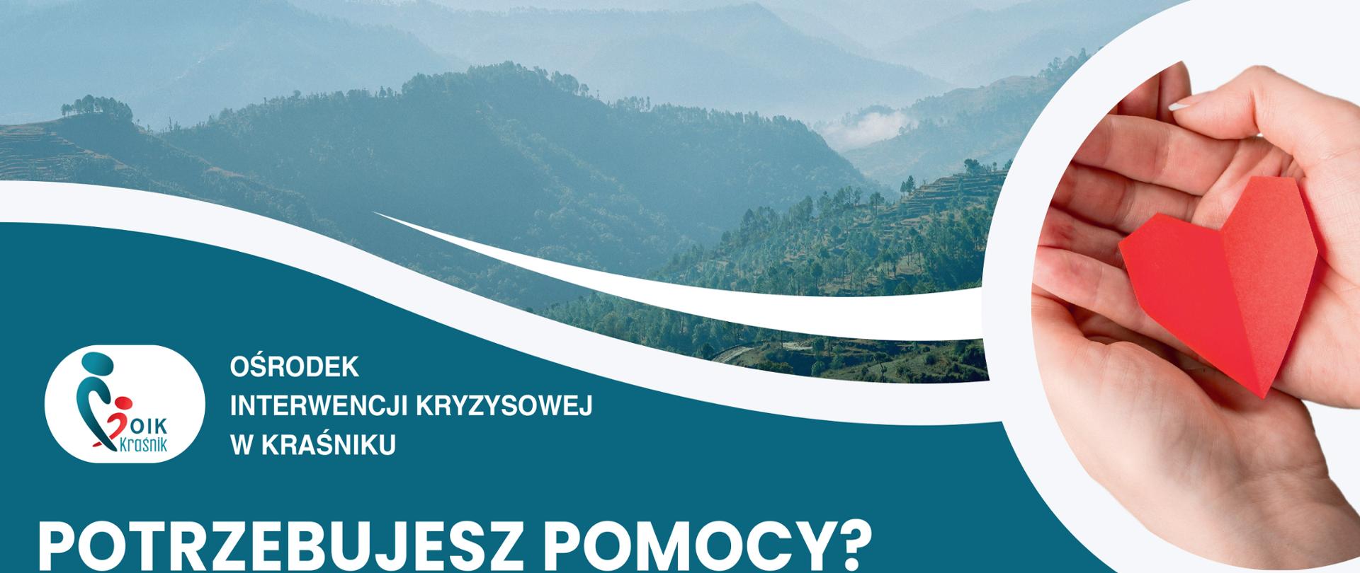 Plakat informujący o bezpłatnej pomocy dla dzieci od lat 7, młodzieży i osób dorosłych mieszkających, pracujących lub uczących się na terenie powiatu kraśnickiego. (szczegóły w treści artykułu).