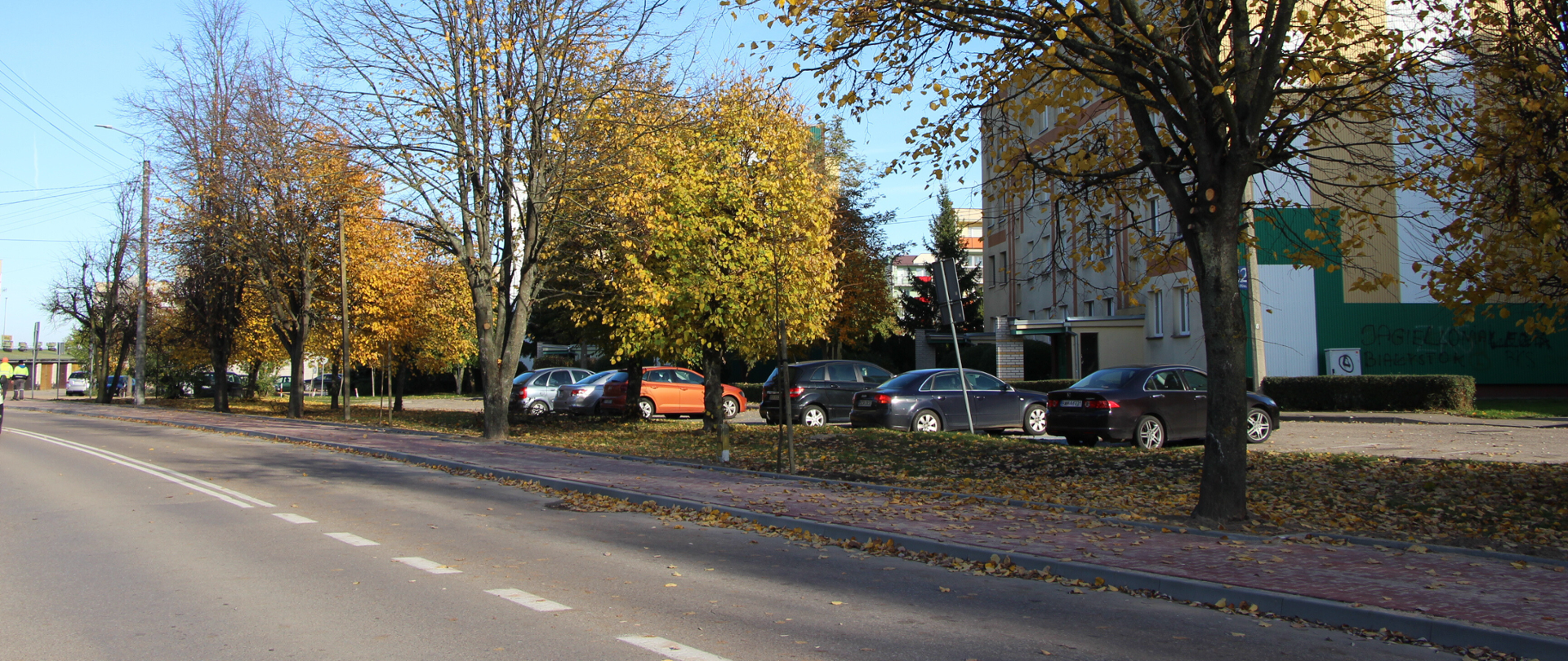 zdjęcie budowy chodnika przy ul. Pileckiego
