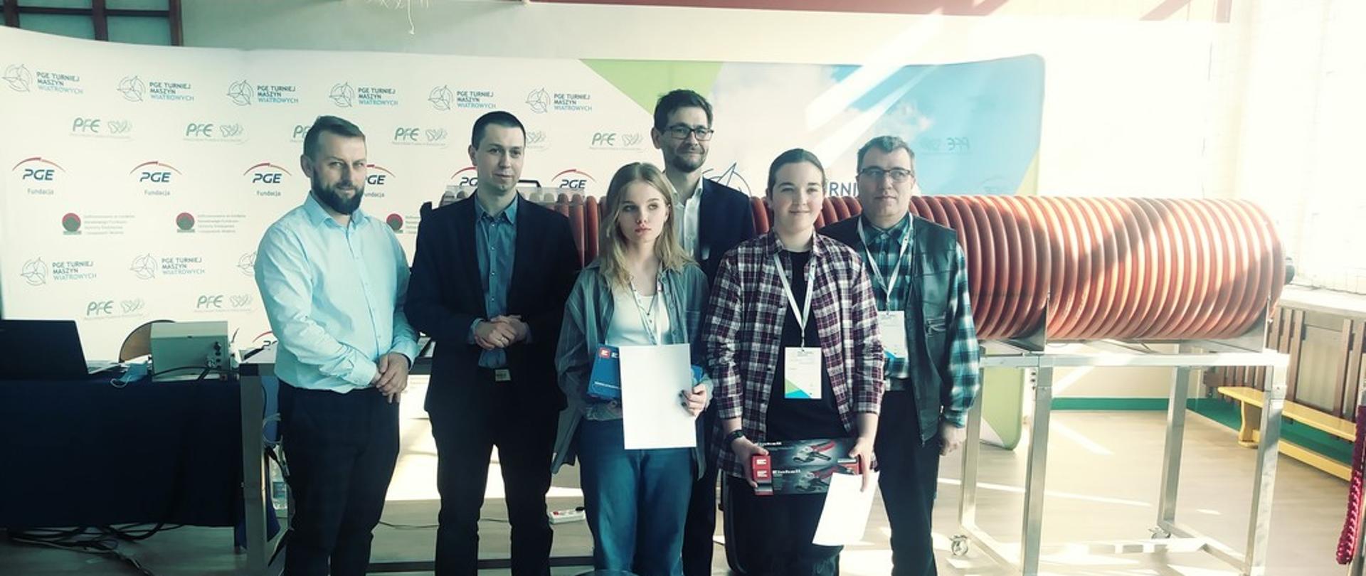 Turniej maszyn wiatrowych w Zespole Szkół Ponadpodstawowych nr 1 w Końskich