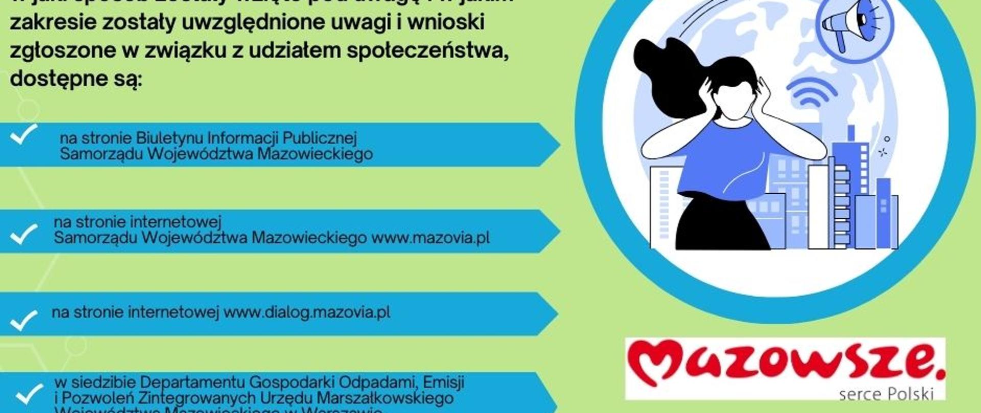 Sejmik Województwa Mazowieckiego przyjął uchwałę nr 49/24 z dnia 16 lipca 2024 r. w sprawie programu ochrony środowiska dla obszaru województwa mazowieckiego. Uchwała została opublikowana 25 lipca 2024 roku w Dzienniku Urzędowym Województwa Mazowieckiego pod pozycją 7444.
