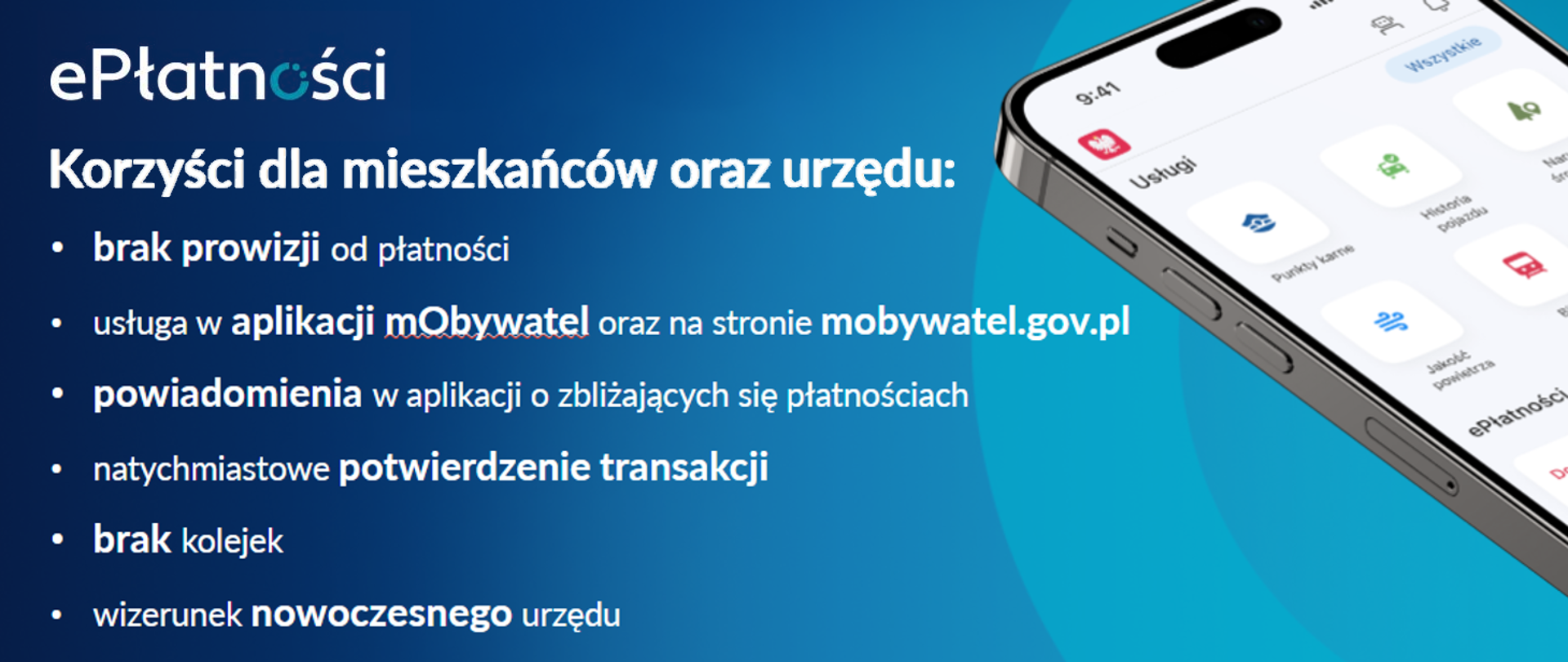 Gmina Kobiór w pilotażu systemu ePłatności - baner informacyjny