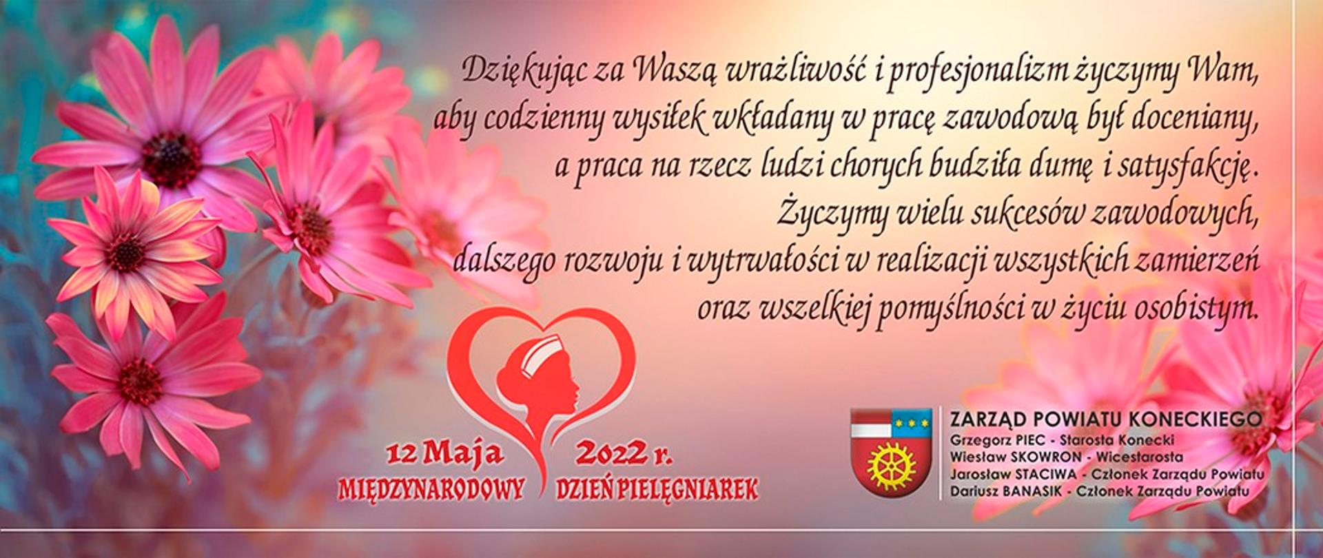 Życzenia z okazji Międzynarodowego Dnia Pielęgniarek