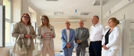Marta Pietrasiak, dyrektor Świętokrzyskiego Oddziału NFZ w Kielcach, odwiedziła ostrowiecki szpital
