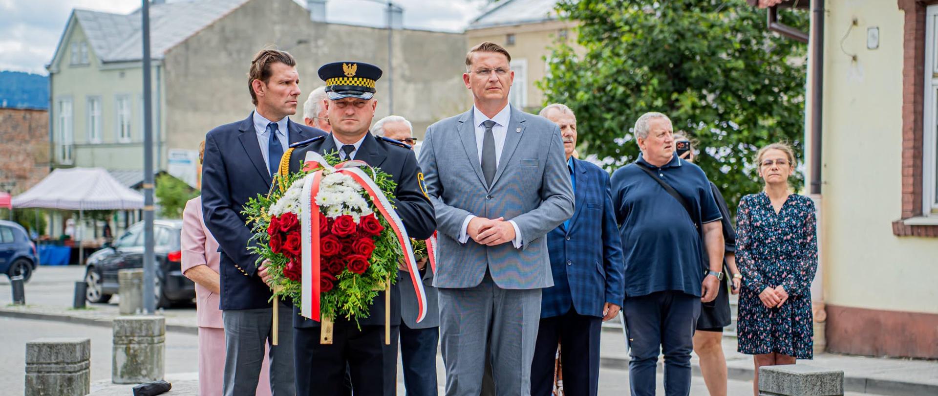 Wicestarosta Marcin Krzemiński i Burmistrz Gorlic Rafał Kukla