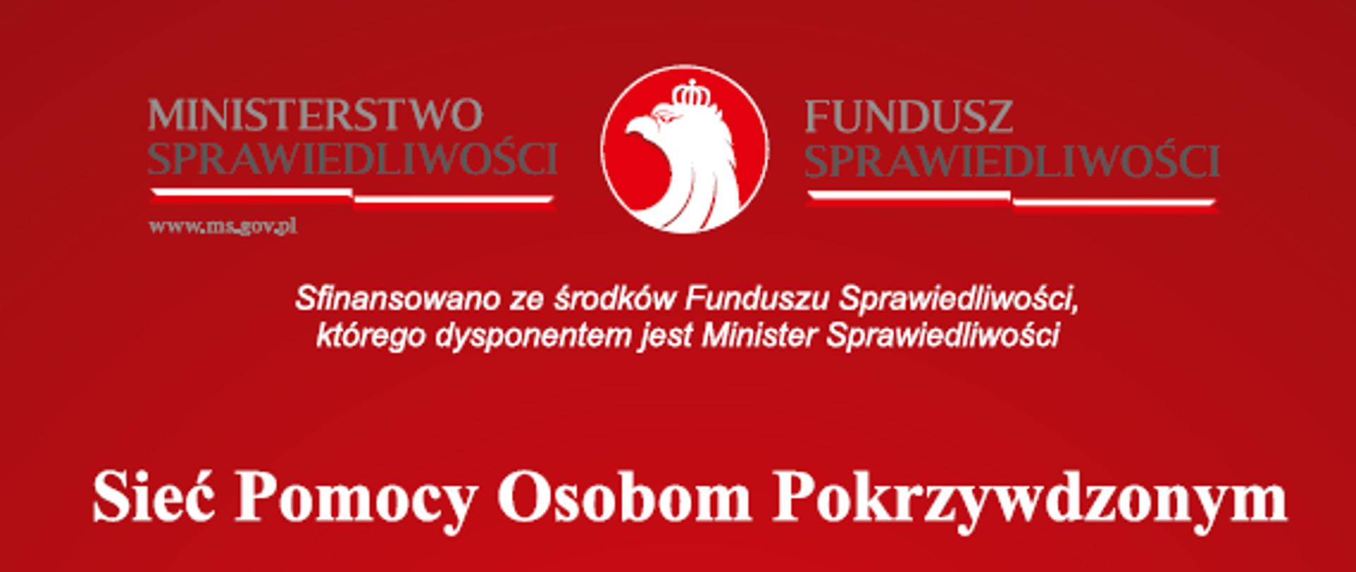 Plakat informacyjny dot. Sieci Pomocy Osobom Pokrzywdzonym
