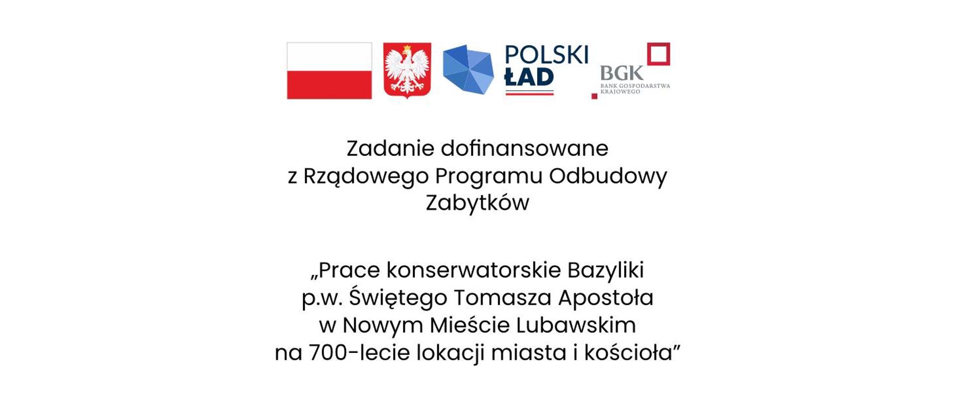 Prace konserwatorskie Bazyliki p.w. Świętego Tomasza Apostoła w Nowym Mieście Lubawskim na 700-lecie lokacji miasta i kościoła