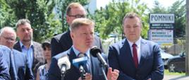 Przemawia członek Zarządu Województwa Podlaskiego Marek Malinowski