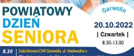 Powiatowy Dzień Seniora 2022 - plakat informacyjny