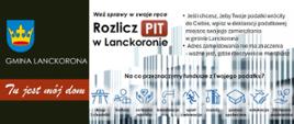 Baner rozlicz PIT w gminie Lanckorona