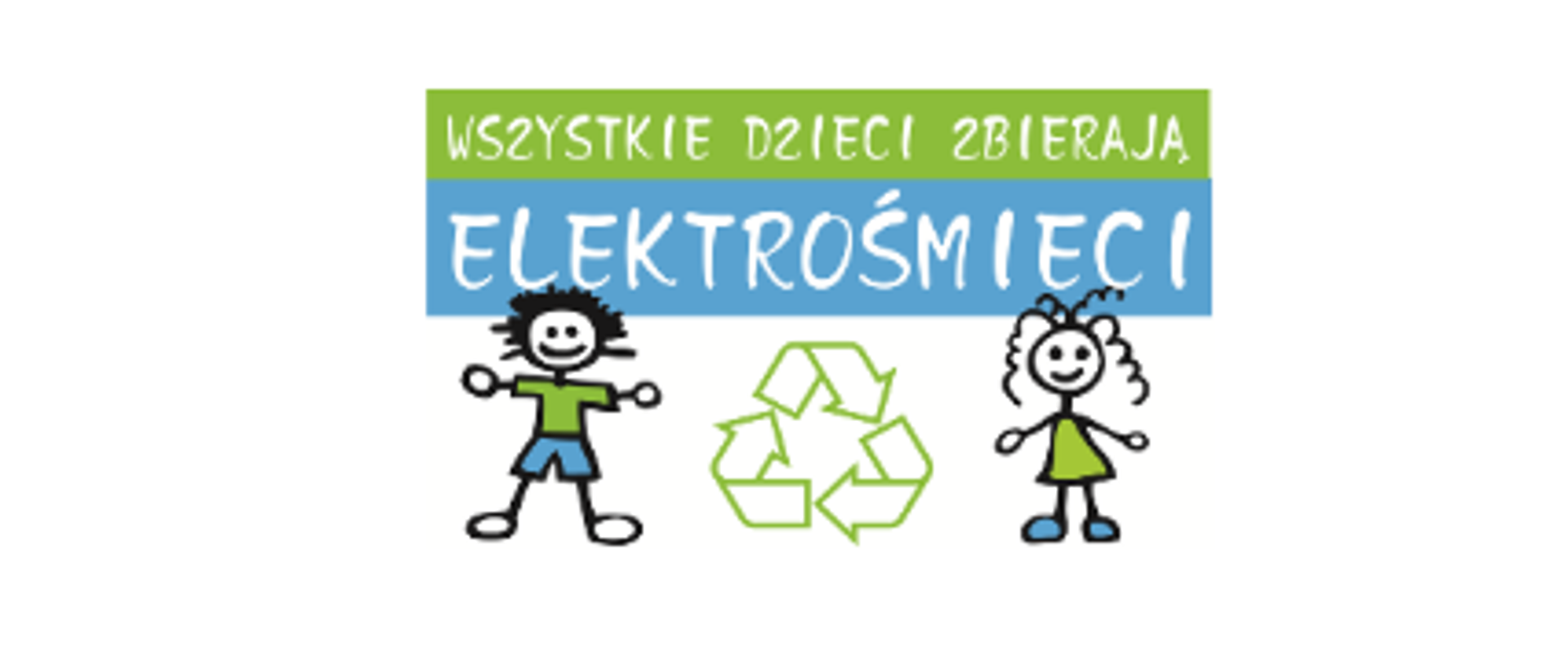Plakat - wszystkie dzieci zbierają elektrośmieci