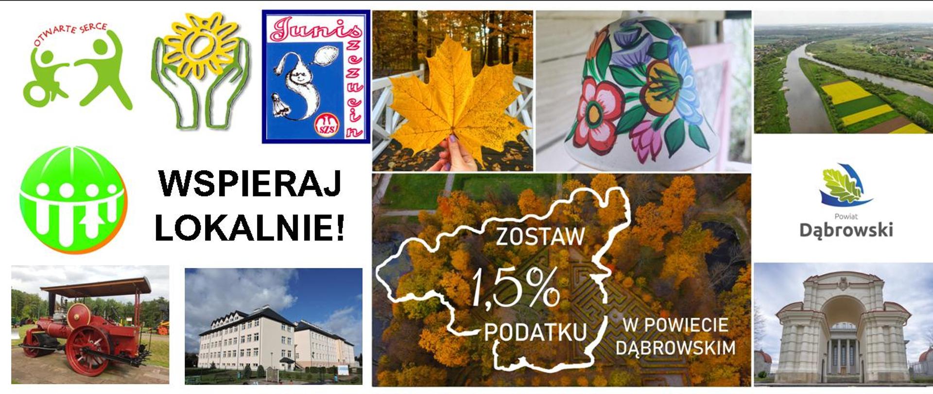 Grafika promująca przekazanie 1,5% podatku