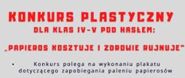 KONKURS DLA KLAS IV-V