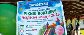 Plakat promujący piknik