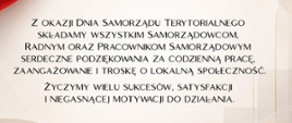 Życzenia dla samorządowców