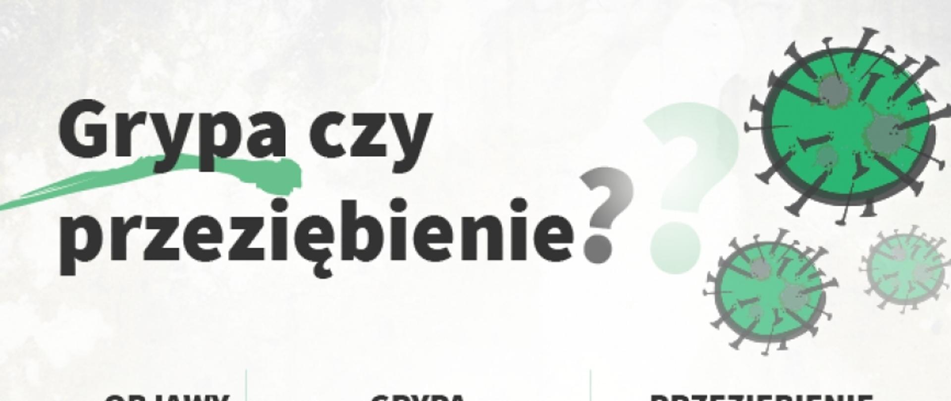 Ulotka GIS z objawami grypy