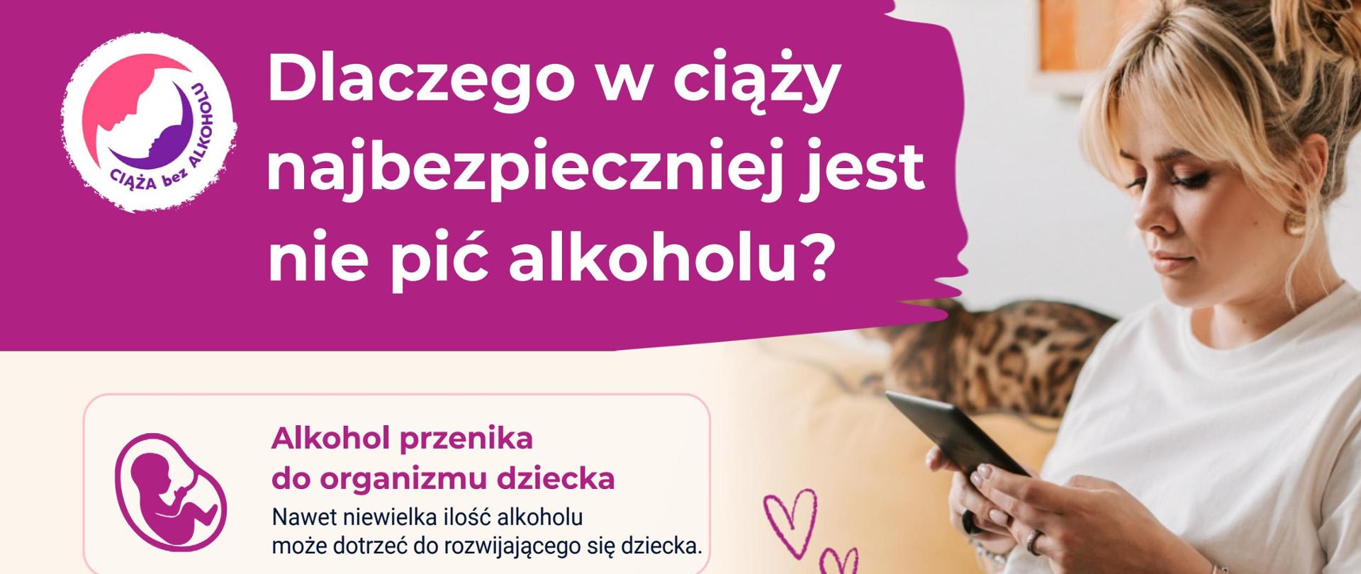 grafika promocyjna kampanii ciąża bez alkoholu