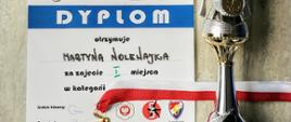 Puchar, medal i dyplom Martyny Nolewajki