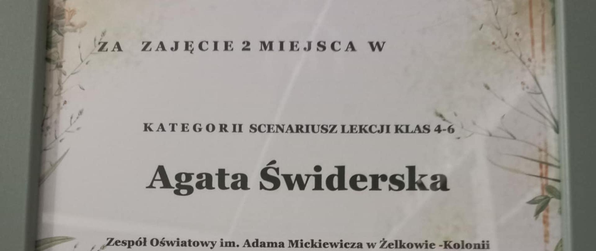 sukces nauczycielki