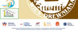 Plakat promujący warsztaty edukacyjne w Borysówka - wieś drewniana