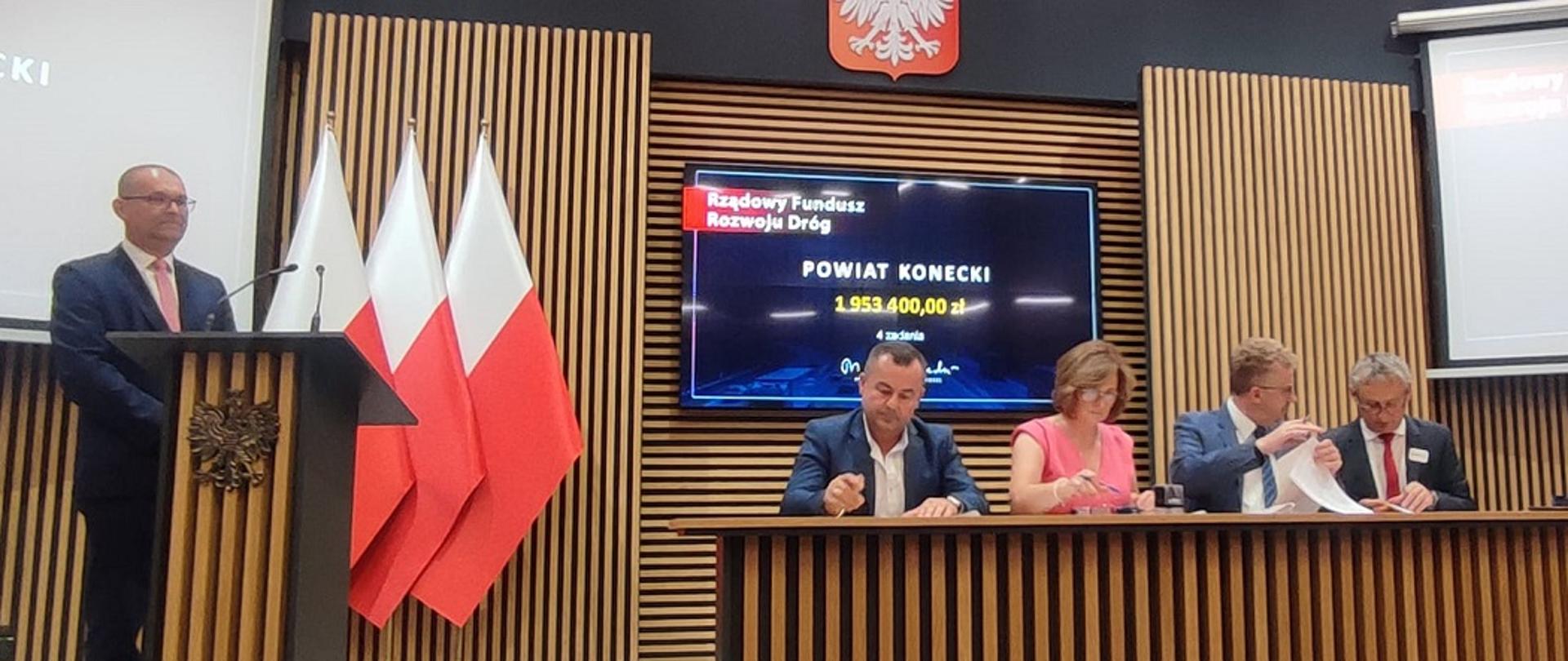 Powiat Konecki ze wsparciem Rządowego Funduszu Rozwoju Dróg