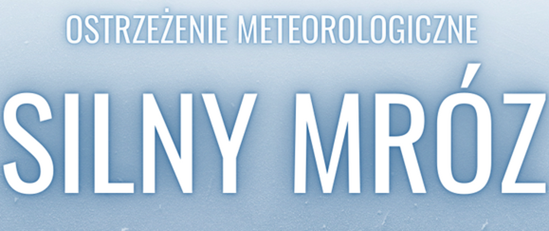 silny mróz