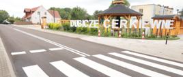 Nowo przebudowana droga w miejscowości Dubicze Cerkiewne