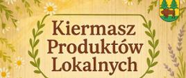 Obok grafiki przedstawiającej produkty lokalne - miody w koszy wiklinowym, serów i kubka herbaty, zawarto informacje o wydarzeniu, ujęte w artykule