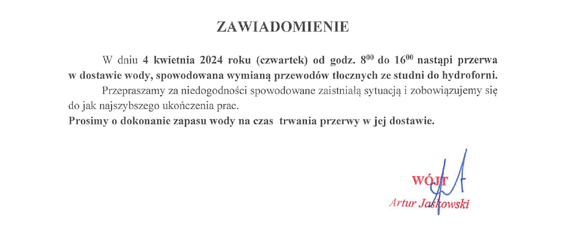 Zawiadomienie 