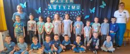 5-latki podczas obchodów Dnia Autyzmu
