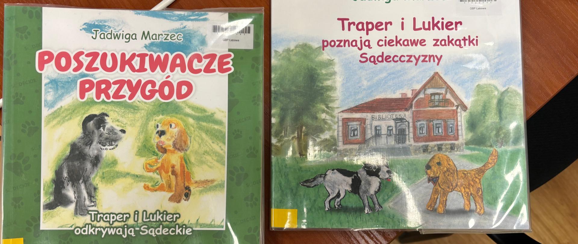 Zdjęcie przedstawia okładki 2 różnych książek napisanych przez P. Marzec.