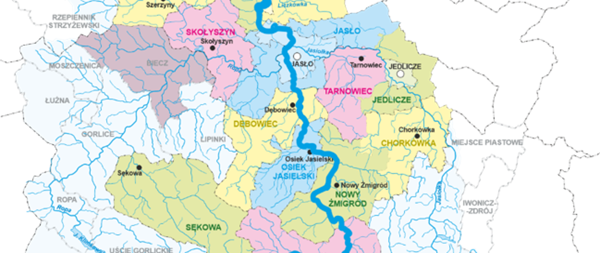 Mapa Wisłoka