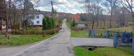 Droga Lubenia Strona Sucha przed przebudową