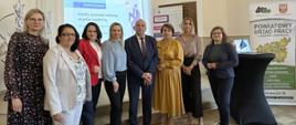 Zdjęcie uczestników spotkania informacyjnego organizowanego w ramach projektu aktywizacyjnego „Małopolski Pociąg do kariery – sezon 1”.