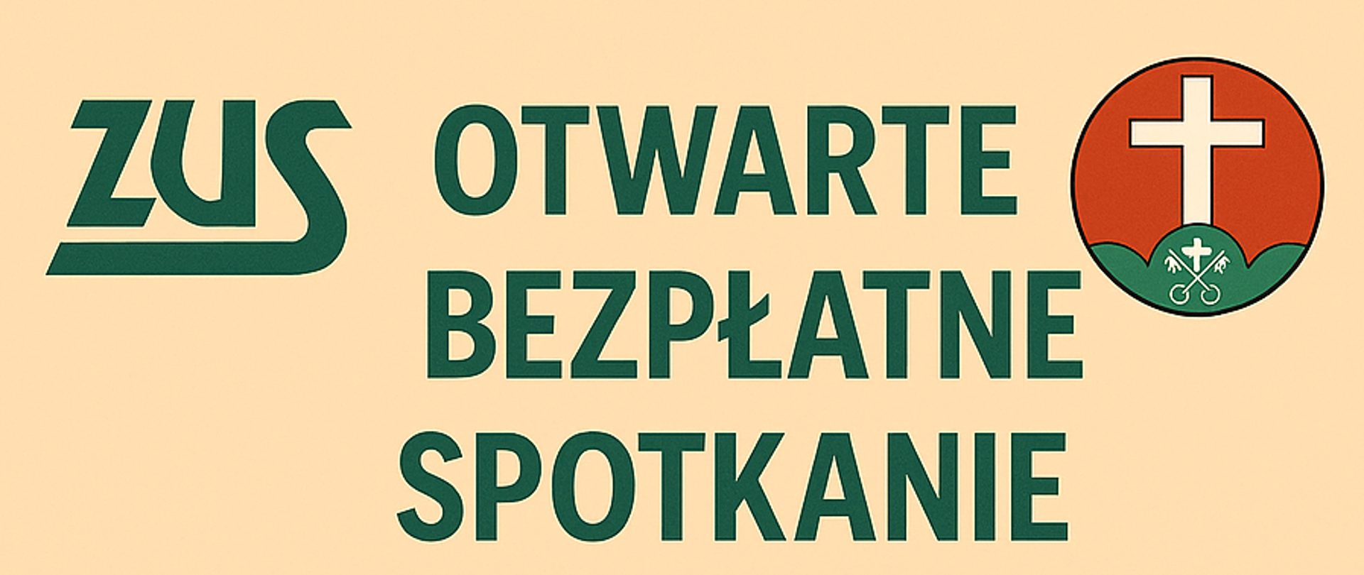 Plakat, bezpłatne spotkanie z konsultantami ZUS