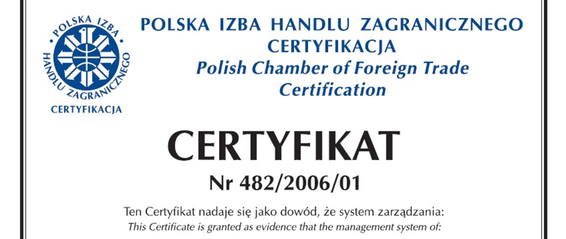 Certyfikat ISO dla Starostwa