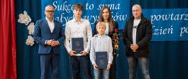 Stypendyści z Rodzicami i Wójtem Gminy Bochnia