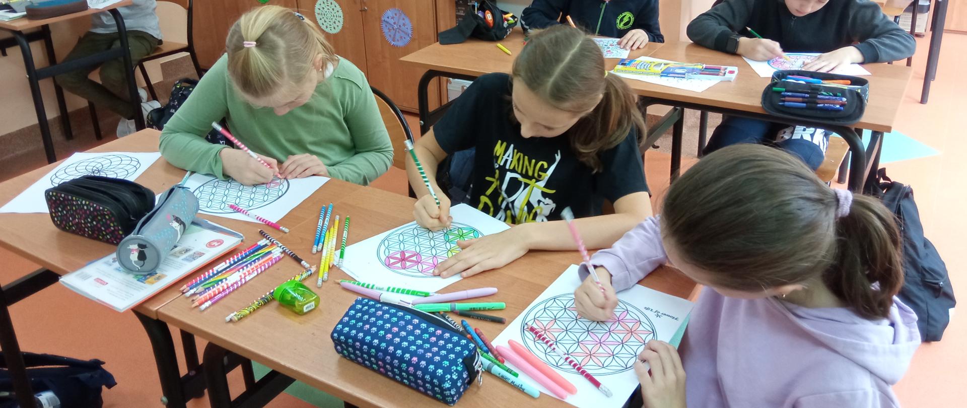 Cyrklem malowane klasa 4 