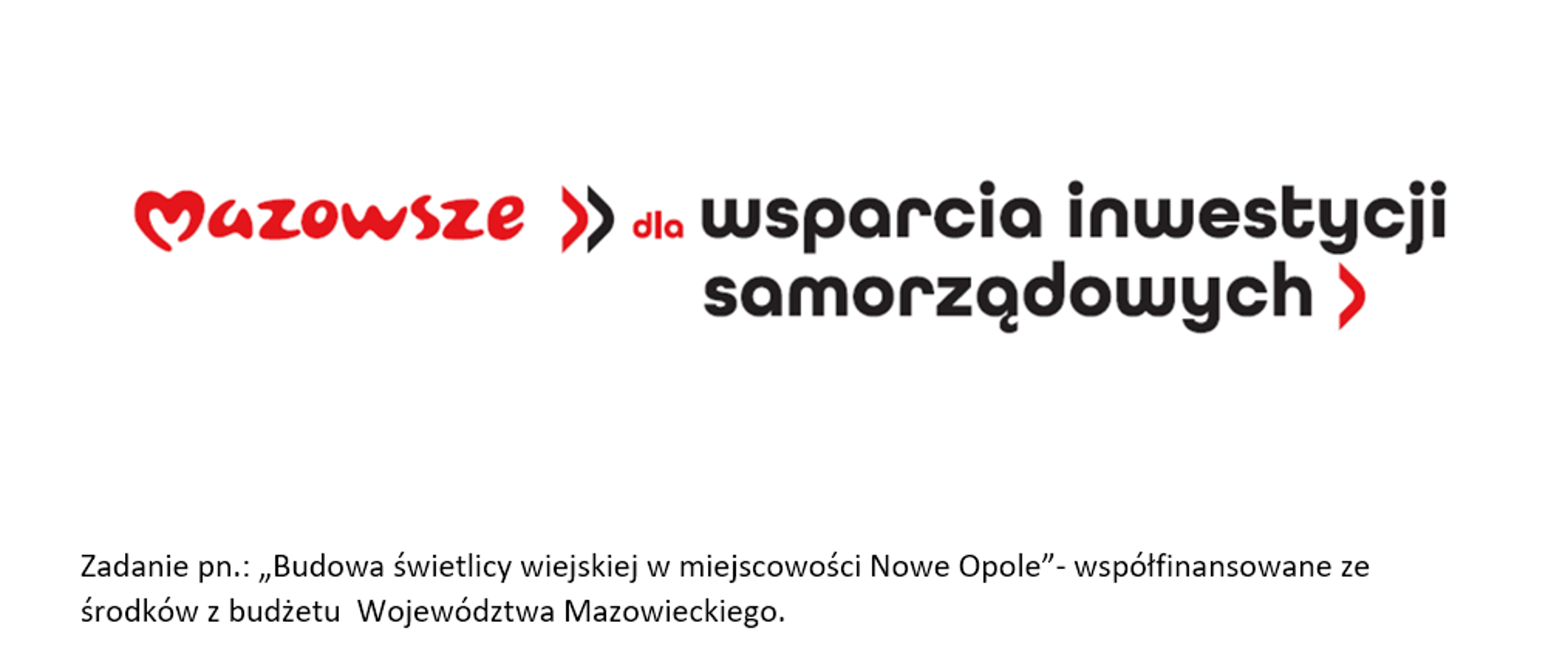 Budowa świetlicy wiejskiej w miejscowości Nowe Opole
