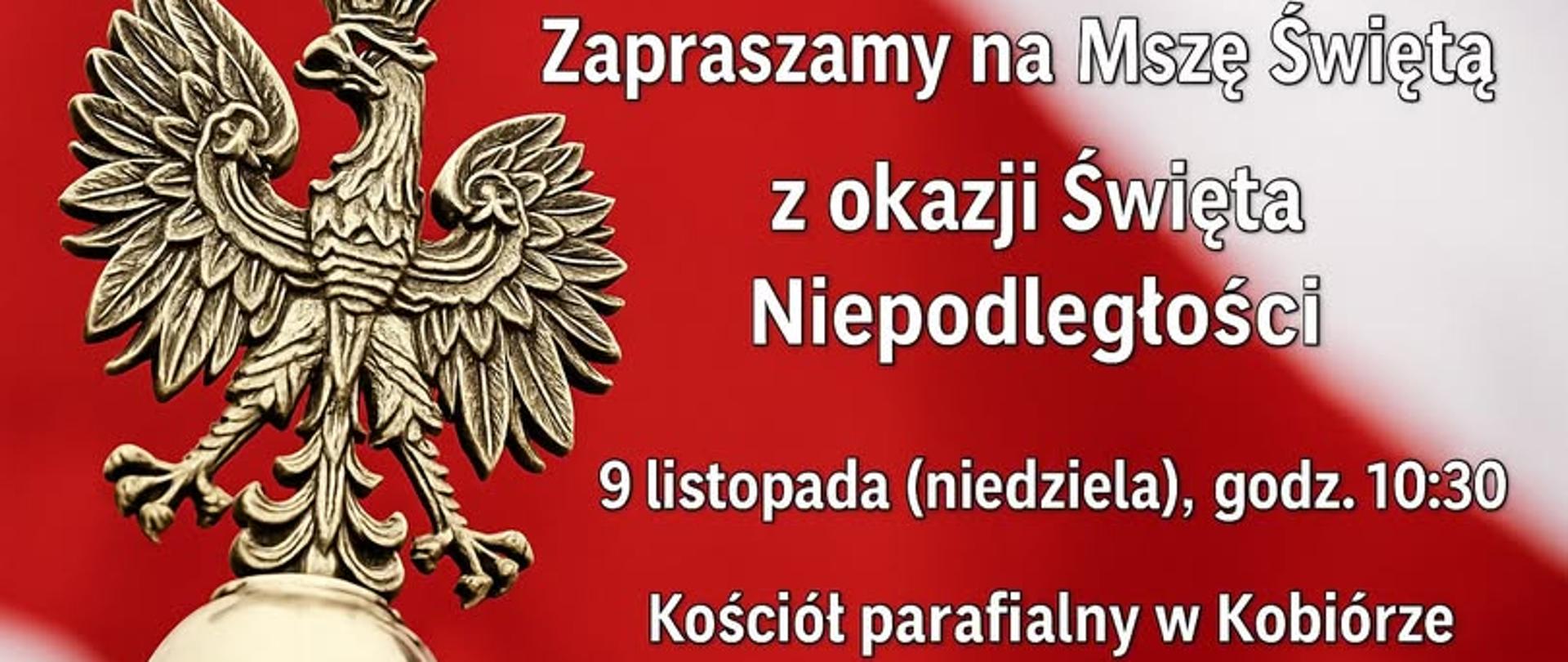 Zaproszenie na Narodowe Święto Niepodległości w Kobiórze
