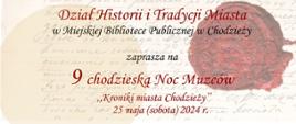 plakat chodzieska noc muzeów 