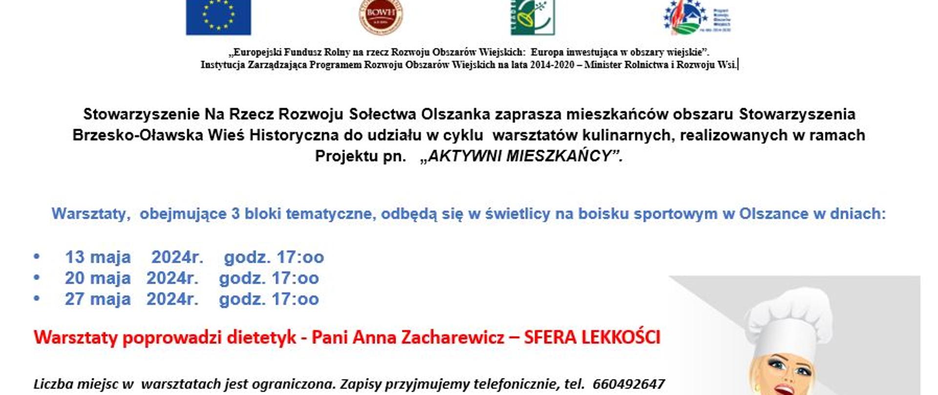 Zaproszenie na warsztaty kulinarne